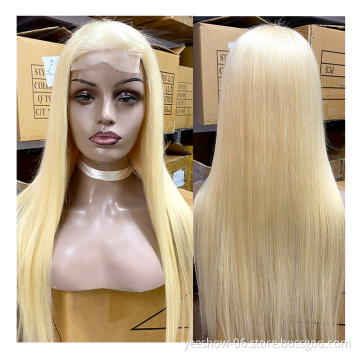 Wholesale Price 13x4  613 straight  Human Hair Wig, 14-50 Inch Blonde 613 lace front Wig, Virgin Hair Full Braid Wigs for Women